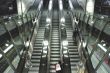 Escalators in the underground station.