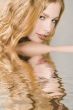 landscape portrait of a beautiful blond