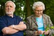 Elderly couple enjoying nature