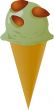 Fancy decorated ice cream