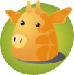 Cartoon giraffe