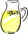 Pitcher of lemonade