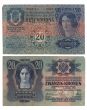 old Hungarian banknote 1913