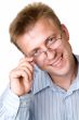 man with glasses