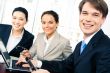 Happy business people