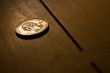 Quarter on Wood