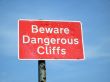 Beware Dangerous Cliffs sign