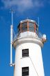 White lighthouse exterior