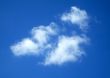 White clouds in sky