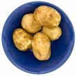 Some potatoes in plate
