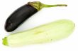 vegetable marrow and eggplant