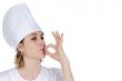 cook woman becoming lean the fingers