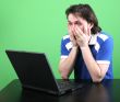 man work with laptop