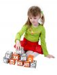 girl  play with brick