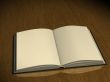 3d book with empty pages