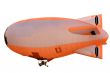 flying orange blimp
