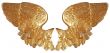  	Isolated golden angel wings