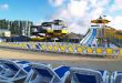 Empty aquapark