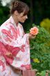 Girl in a flower yukata