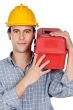 Young contruction worker