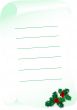 Letter with holly