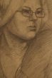 Portrait drawing of girl.