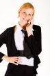 Business woman is calling