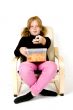 little girl is zapping