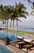 tropical beach and swimmingpool