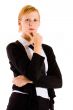 Business woman thinking