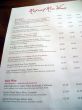 Wine list