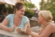 Girlfriends Enjoy A Conversation