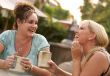 Girlfriends Enjoy A Conversation
