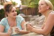 Girlfriends Enjoy A Conversation