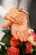 Hands of newly-married