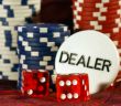 Dice and player chips