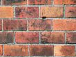 Red bricks in wall