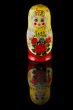 matreshka one on black glass