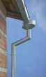 Rain gutters on a home