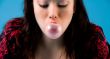 Chewing bubble gum