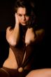 Brunette in her sexy lingerie
