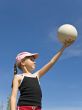 girl and volleyball