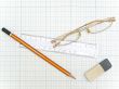 eraser and ruler