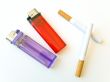 Two lighters and cigarettes