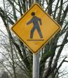 pedestrian crossing sign