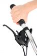 Hand holding bicycle handlebar