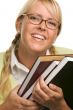 Attractive Student Carrying Her Books