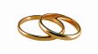 Golden wedding rings