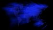 Glowing Blue World Map