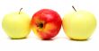 Red and yellow apples